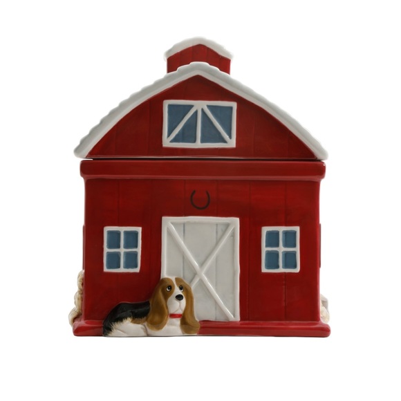 Pioneer Woman Red Barn Cookie Jar NEW - Picture 4 of 5